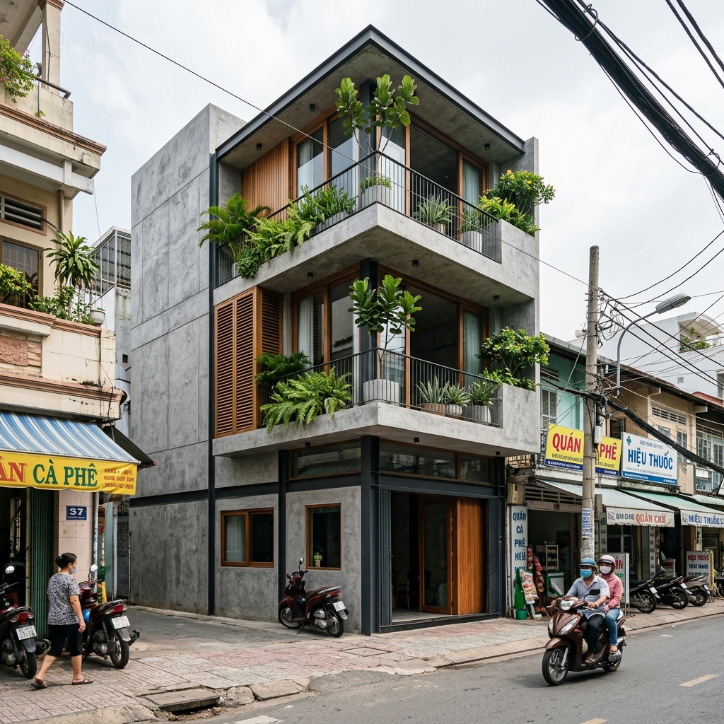 Nhà Phố Hướng Tây — Smart Design