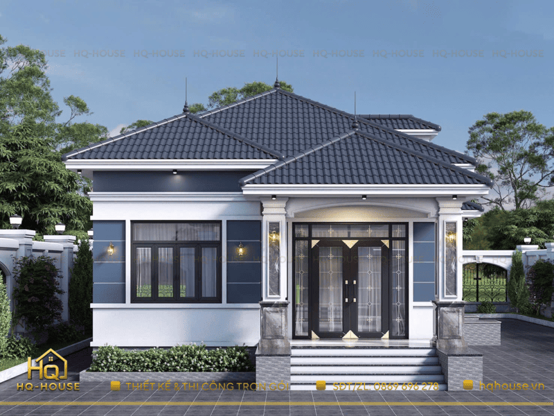 NHÀ VƯỜN 1 TẦNG MÁI NHẬT – Kiến trúc hiện đại, hài hoà với thiên nhiên