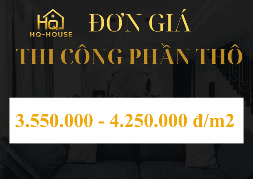 Báo giá xây dựng phần thô mới và chi tiết nhất 2026