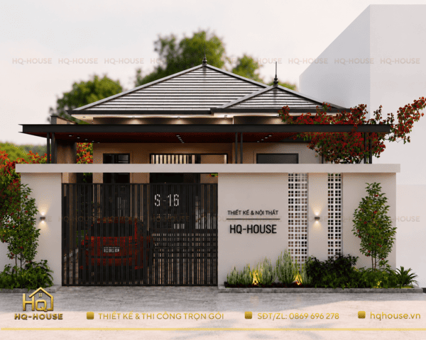 NHÀ VƯỜN MÁI NHẬT 1 TẦNG – Hài hoà giữa kiến trúc và thiên nhiên