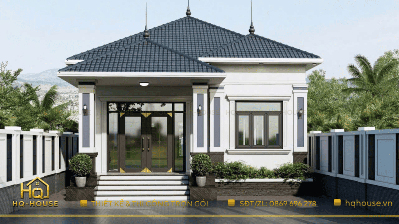 NHÀ VƯỜN 1 TẦNG HIỆN ĐẠI – Thiết kế đẹp, thoáng và tiện nghi